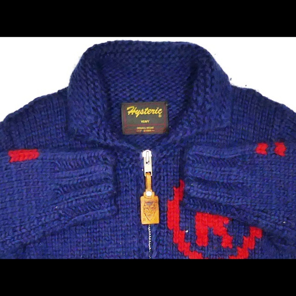 Hysteric Glamour Knit Cowichan Sweater Medium - Picture 5 of 8